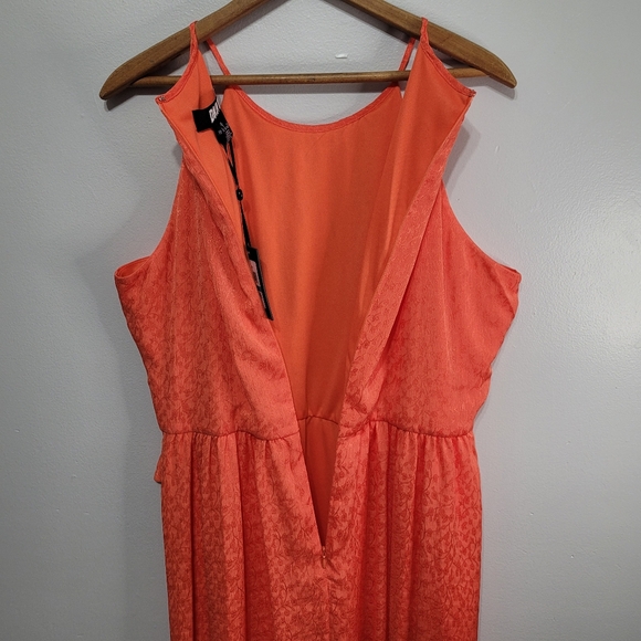 DKNY Orange Halter Style Dress Size 16 New With Tags - Picture 10 of 15